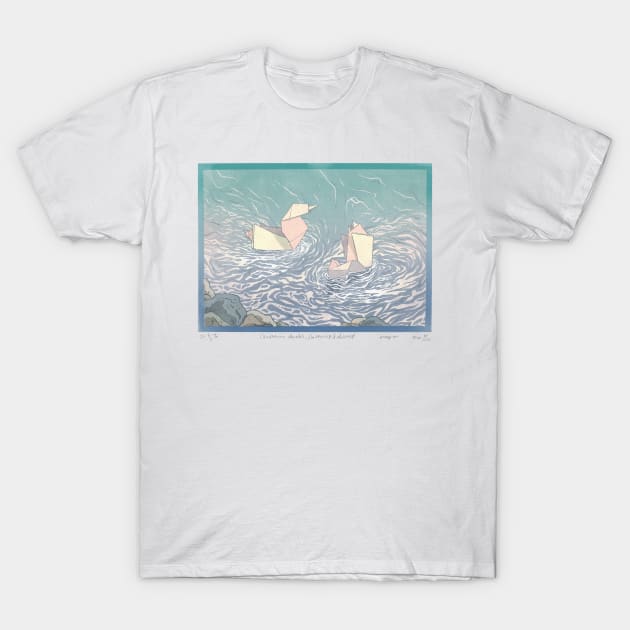 Origami ducks T-Shirt by jurjenbertens